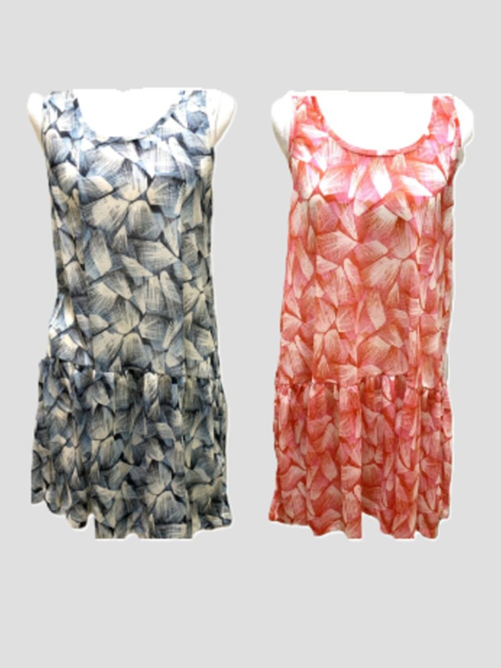 Two H&M Dresses Swimsuit Covers Red Blue Women Sleeveless Lightweight Size M